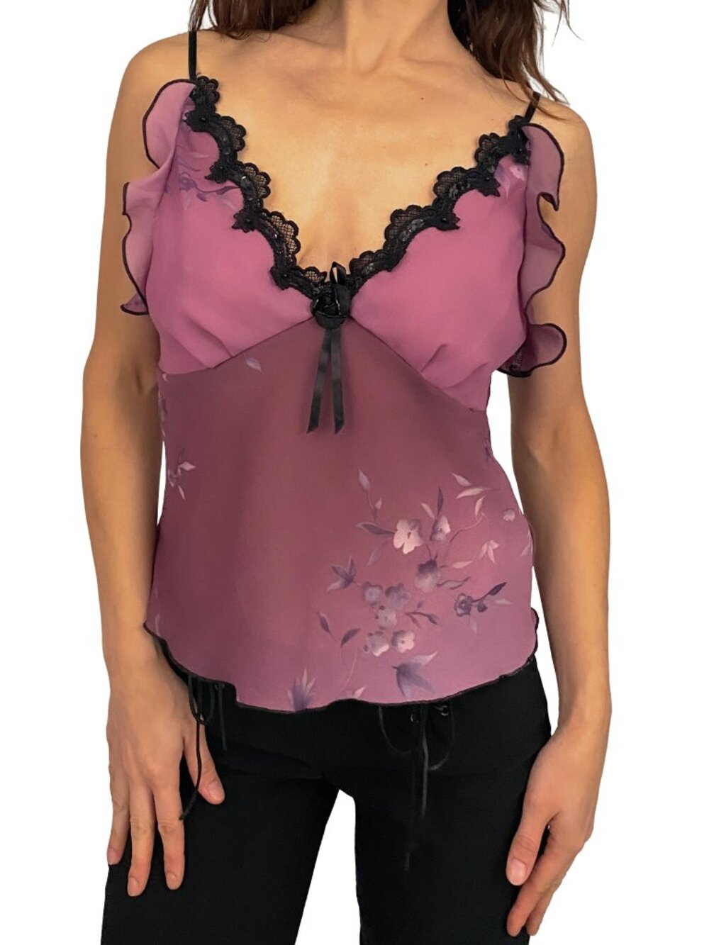 Victorias Secret 2002 Purple Embellished Fairy Cami Top